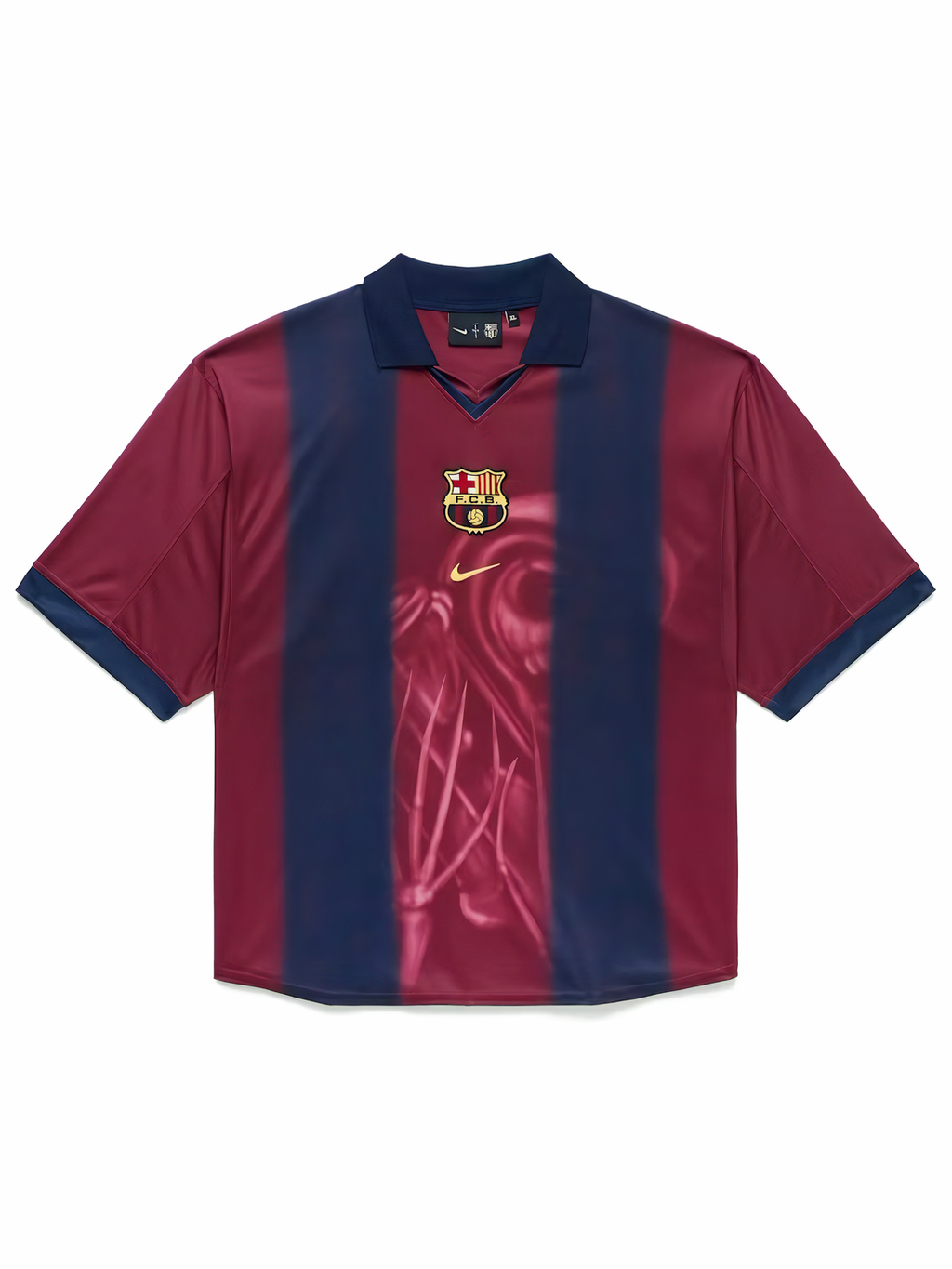 Nike FC Barcelona x Travis Scott Limited Edition Match Home 2024/25 Jersey Blue/Scarlet