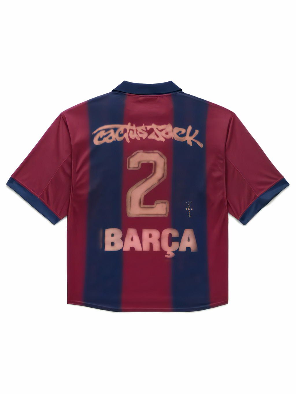 Nike FC Barcelona x Travis Scott Limited Edition Match Home 2024/25 Jersey Blue/Scarlet