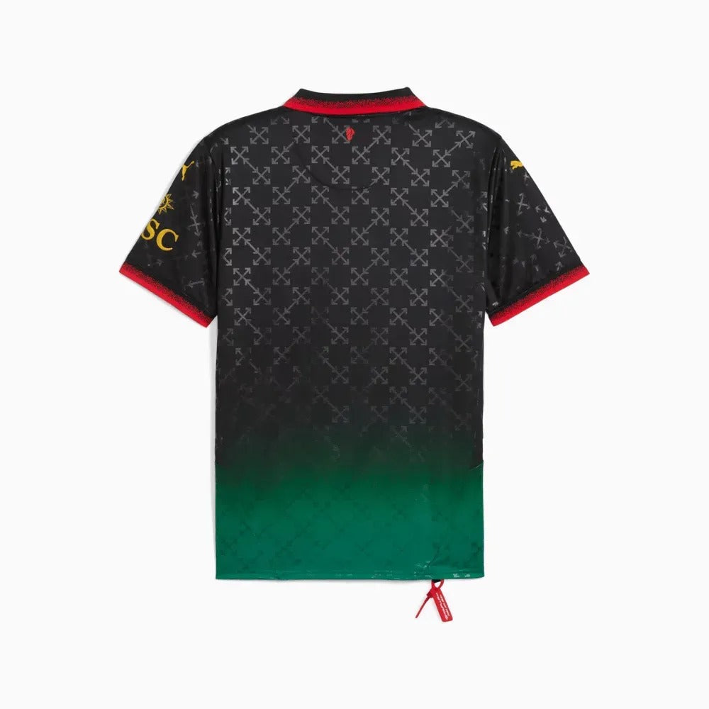 Puma AC Milan Replica Jersey x Off-White Black/Power Green