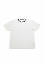 Palm Angels Neck Logo Tee White