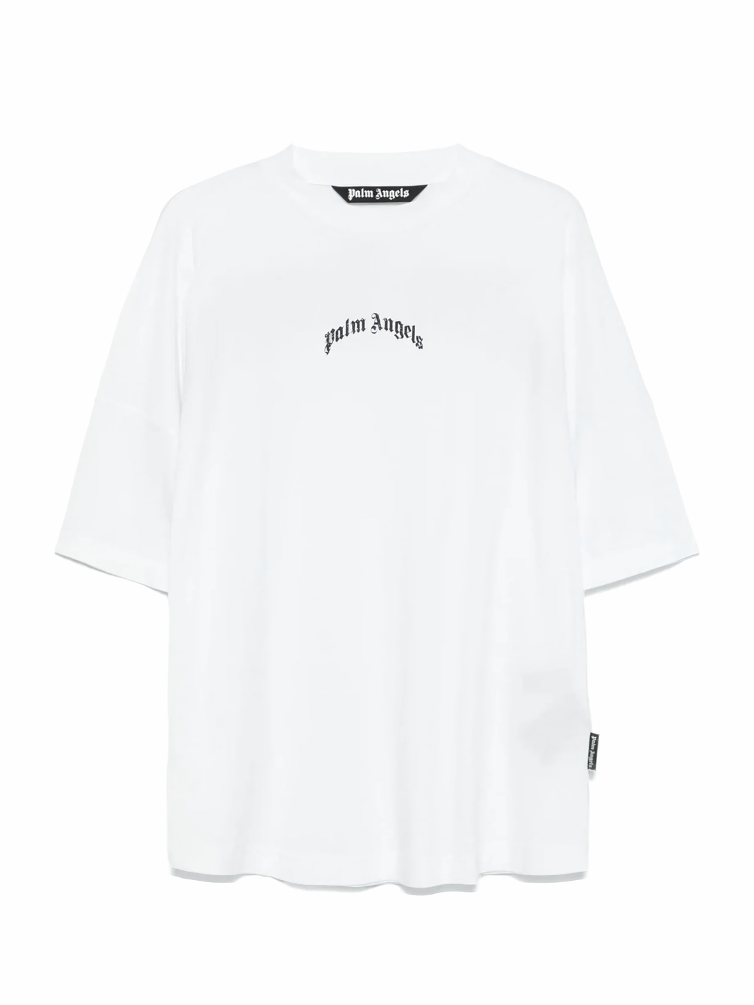 Palm Angels Back Curved Over Tee White