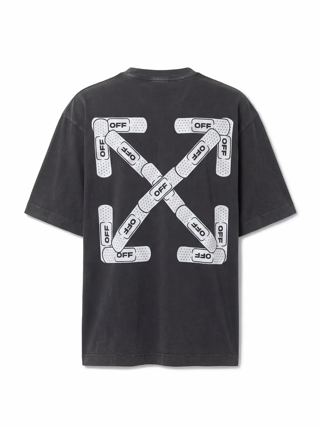 Off-White T-Shirt Tow Skate Crewneck Relaxed-Fit Cotton-Jersey Black