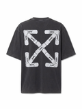 Off-White T-Shirt Tow Skate Crewneck Relaxed-Fit Cotton-Jersey Black
