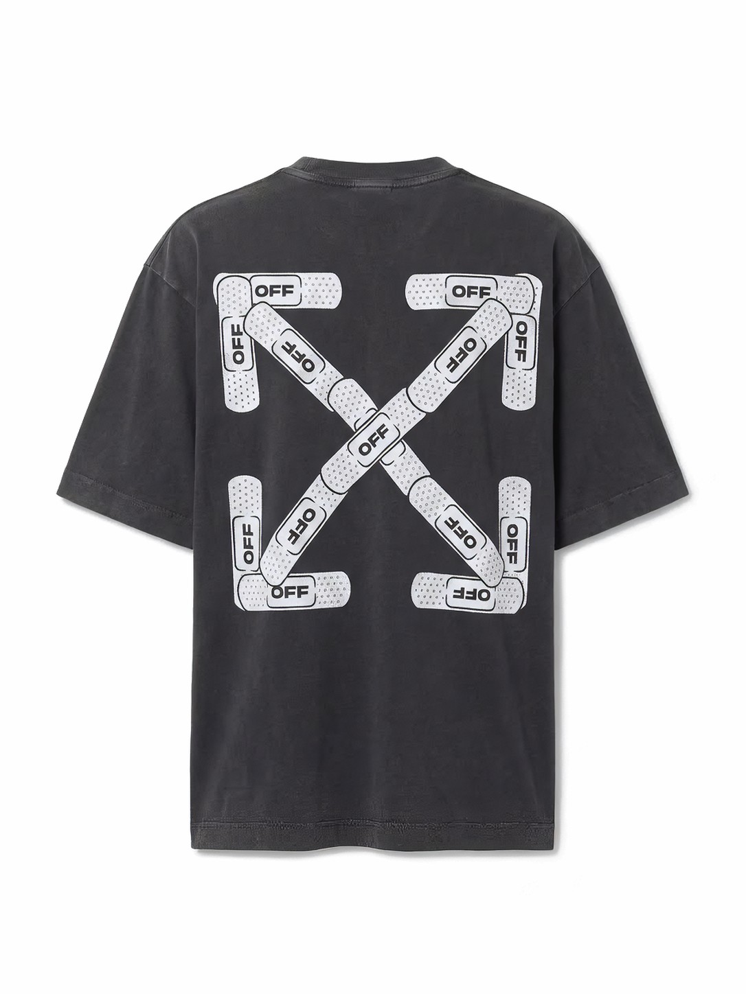 Off-White T-Shirt Tow Skate Crewneck Relaxed-Fit Cotton-Jersey Black