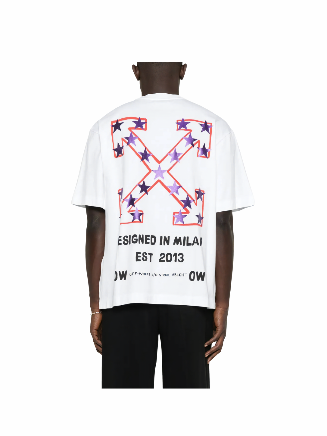 Off-White Arrow Emb Skate S/S Tee Angora White
