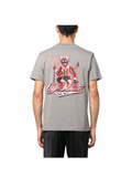 Off-White Men's X AC Milan Graphic Print Cotton Grey