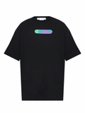 Off-White Short-Sleeve Longline Black
