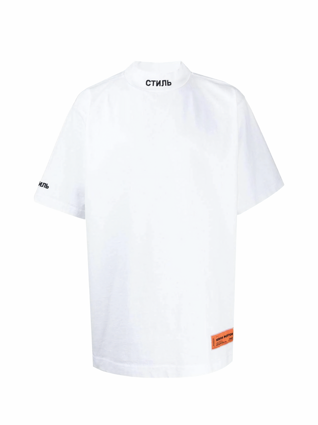 Heron Preston CTNMB Turtleneck T-Shirt White