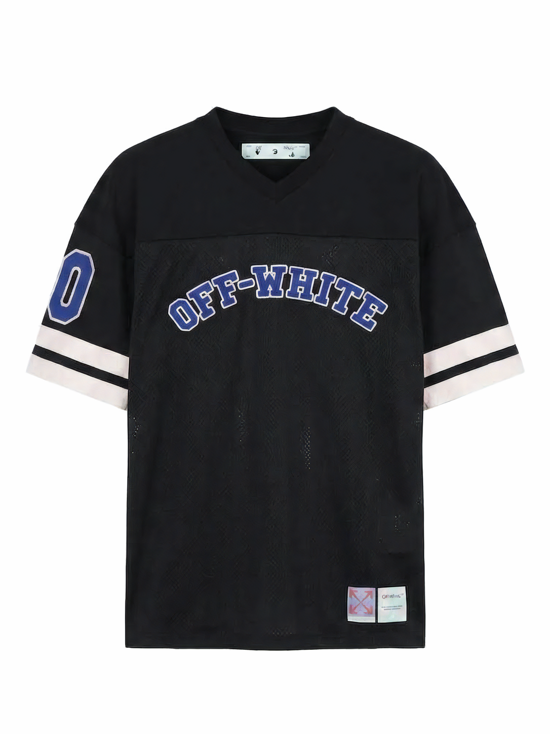 Off-White Perforated Jersey Black