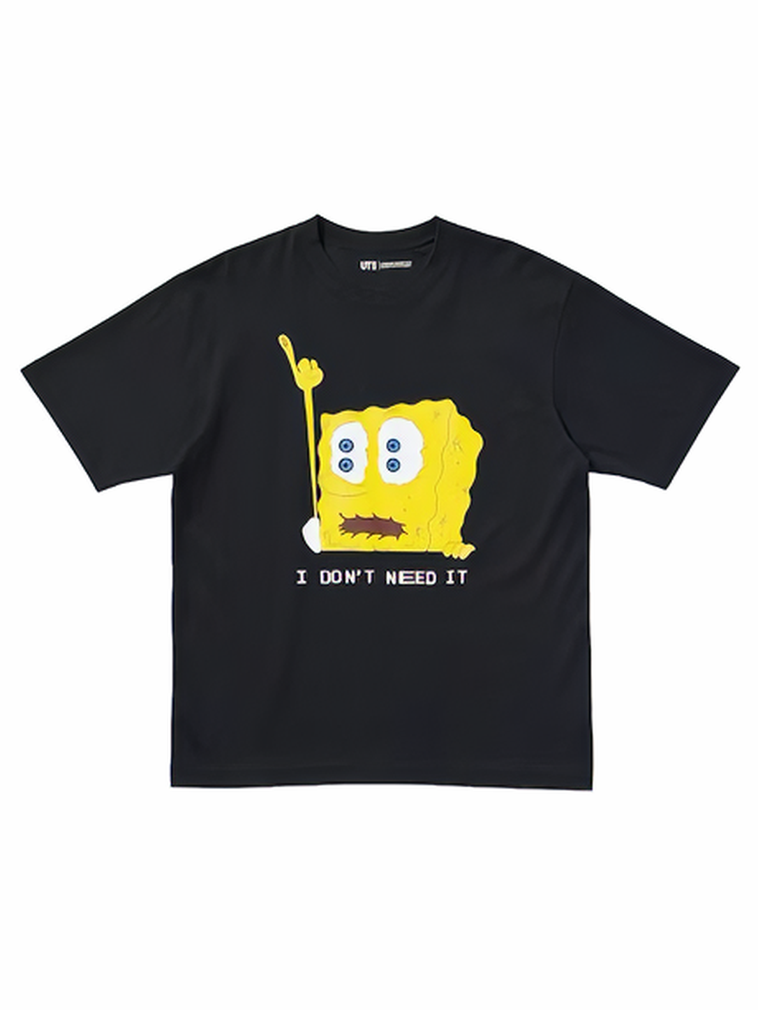 Uniqlo Unisex SpongeBob SquarePants Cactus Plant Flea Market UT Black