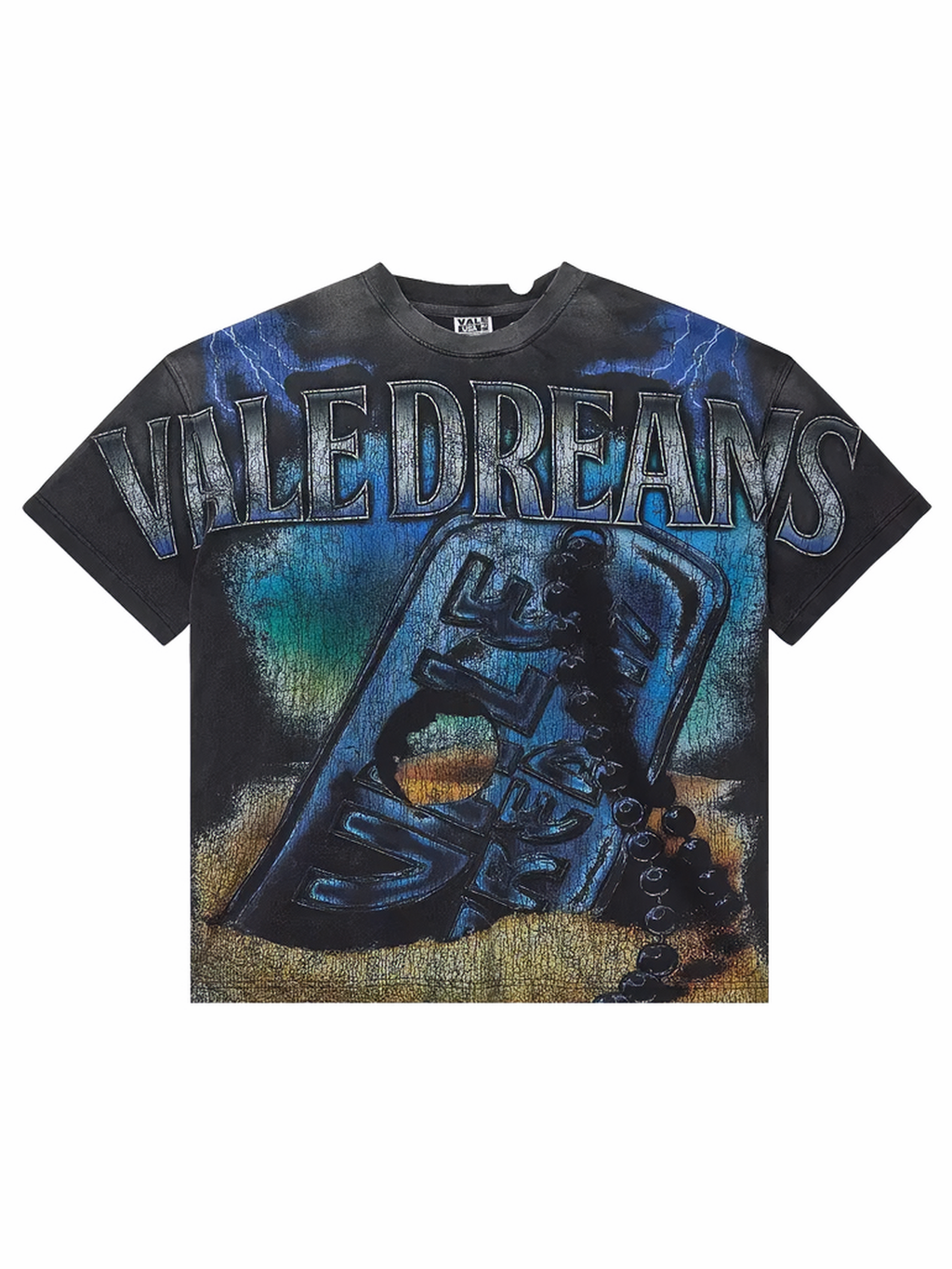 Valley Forever Dog Tag Big Tee Black