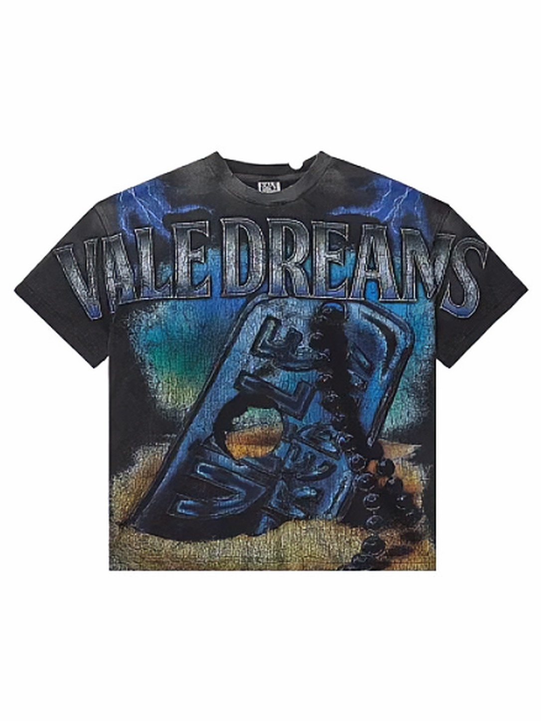 Valley Forever Dog Tag Big Tee Black