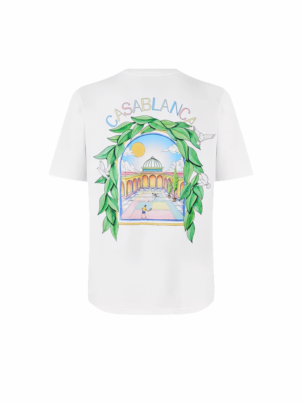 Casablanca Lanche De Tennis Short Sleeve White