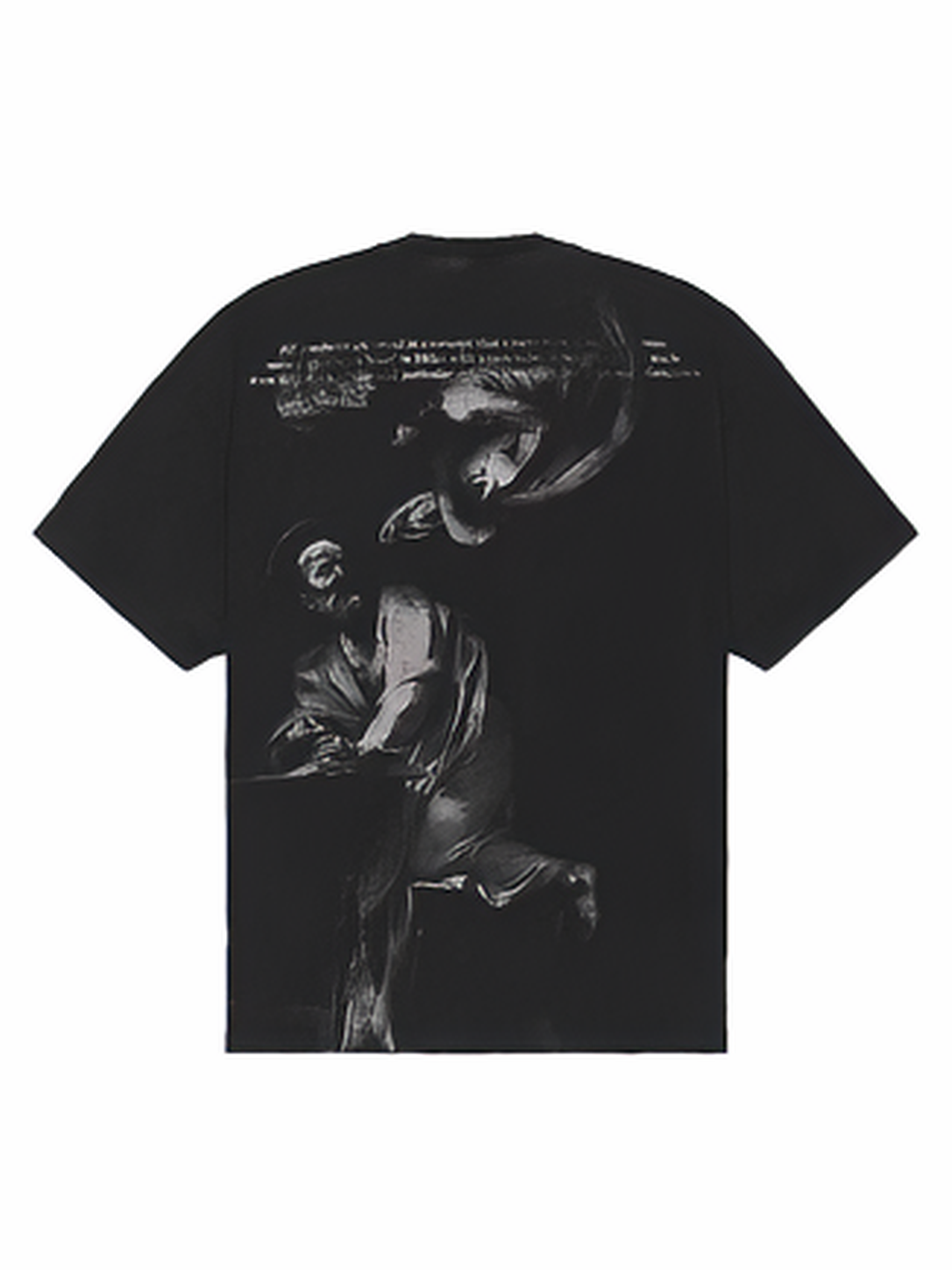 Off-White BW Saint Matthew Over Short-Sleeve Black/Grey