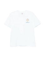 Casablanca Diamond Column Short Sleeve T-Shirt White