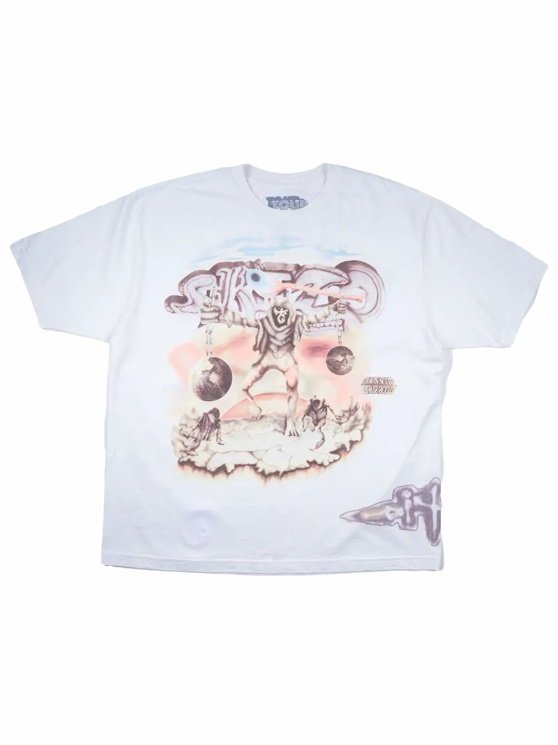 Travis Scott South America Skitzo T-Shirt White