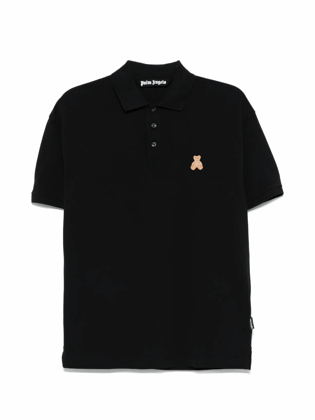 Palm Angels Mini Bear In Mind Polo Shirt Black