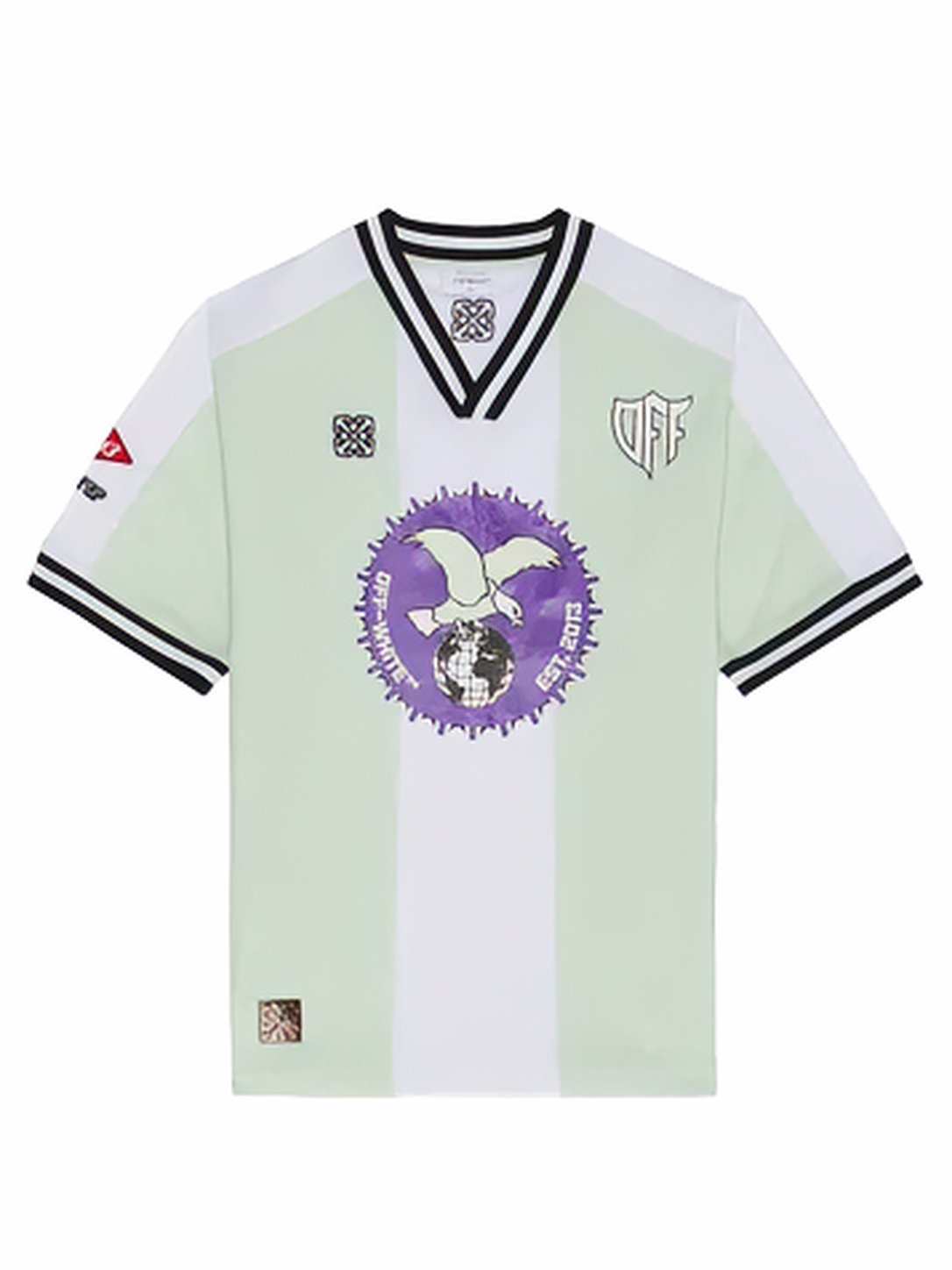 Off-White Cap 23 Soccer S/S Tee Green/White