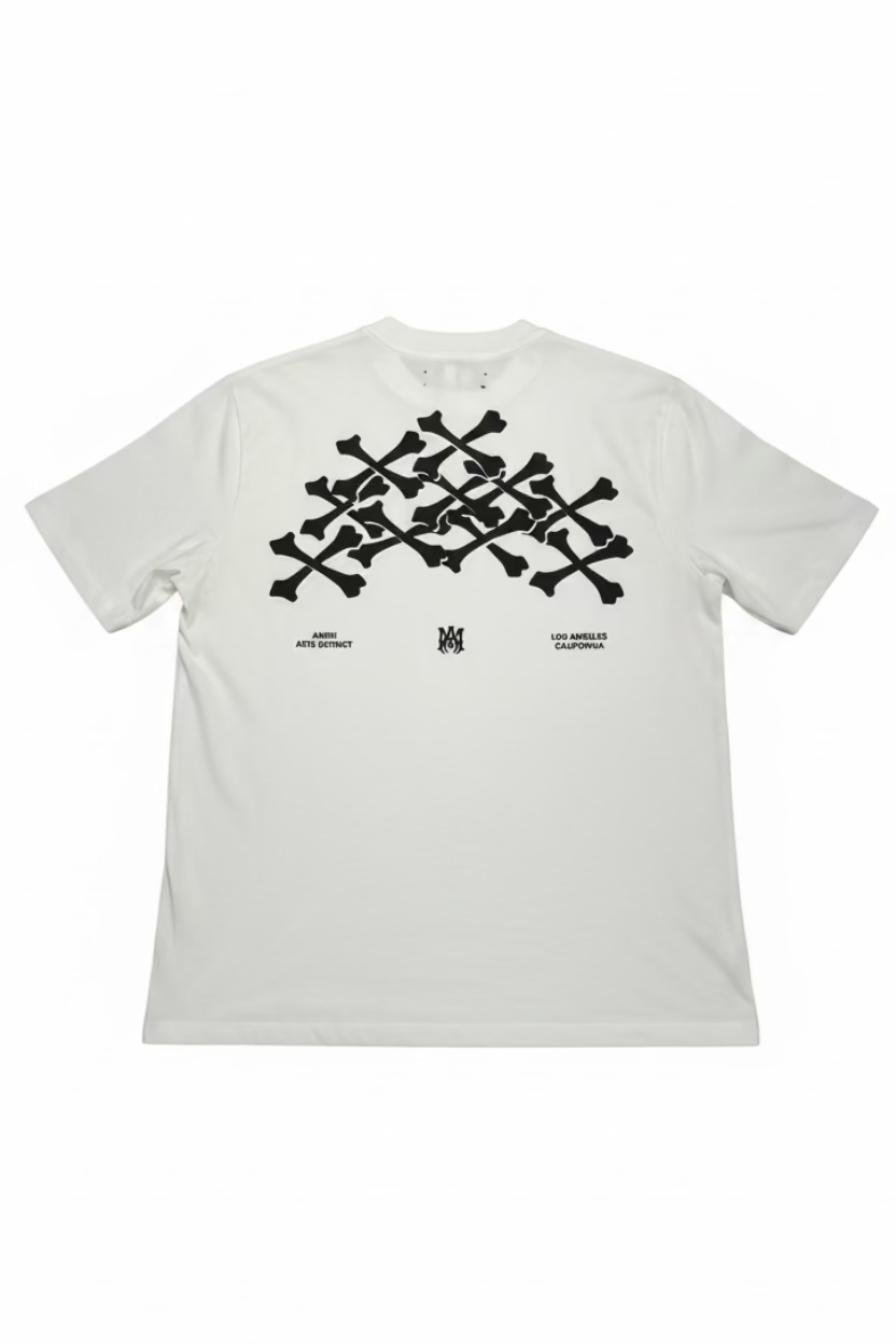 Amiri Bones Stacked Cotton White