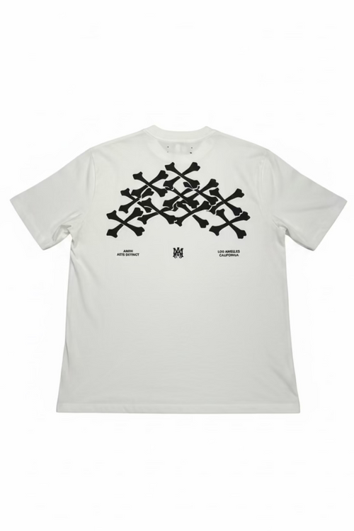 Amiri Bones Stacked Cotton White