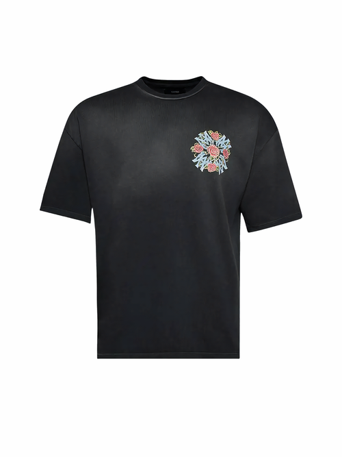 Amiri Out For Trouble Oversized Tee Black