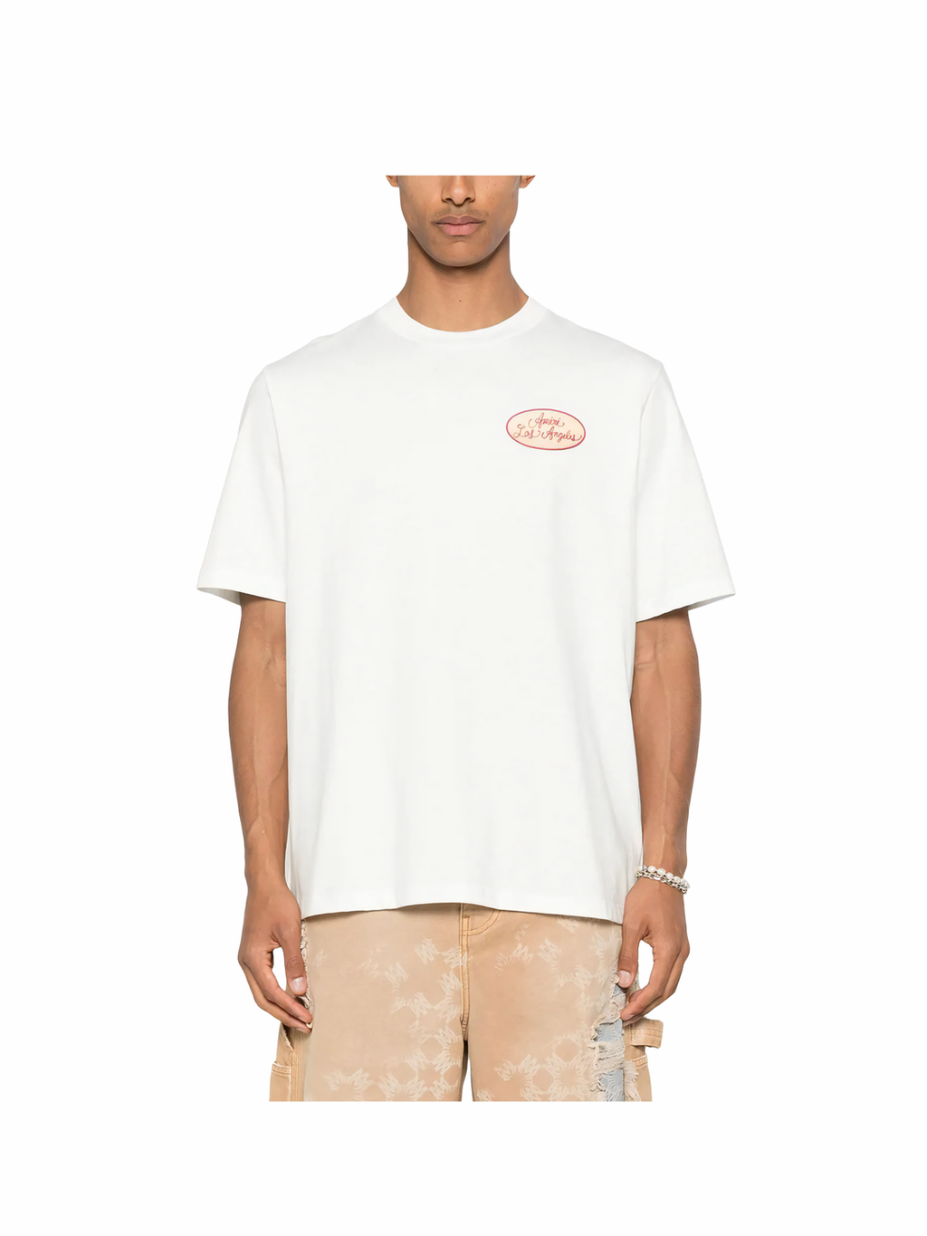 Amiri Station Patch Tee White