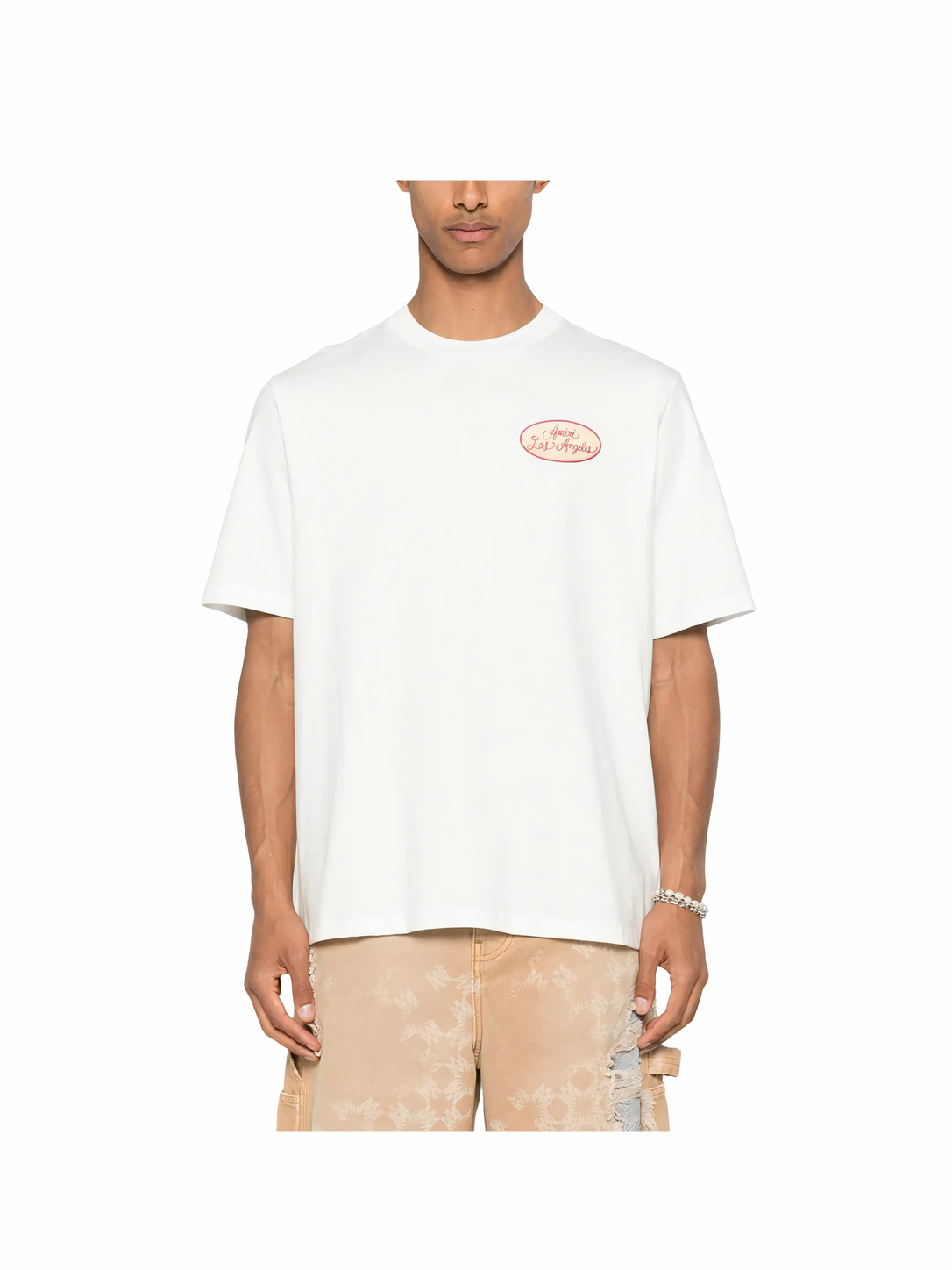 Amiri Station Patch Tee White