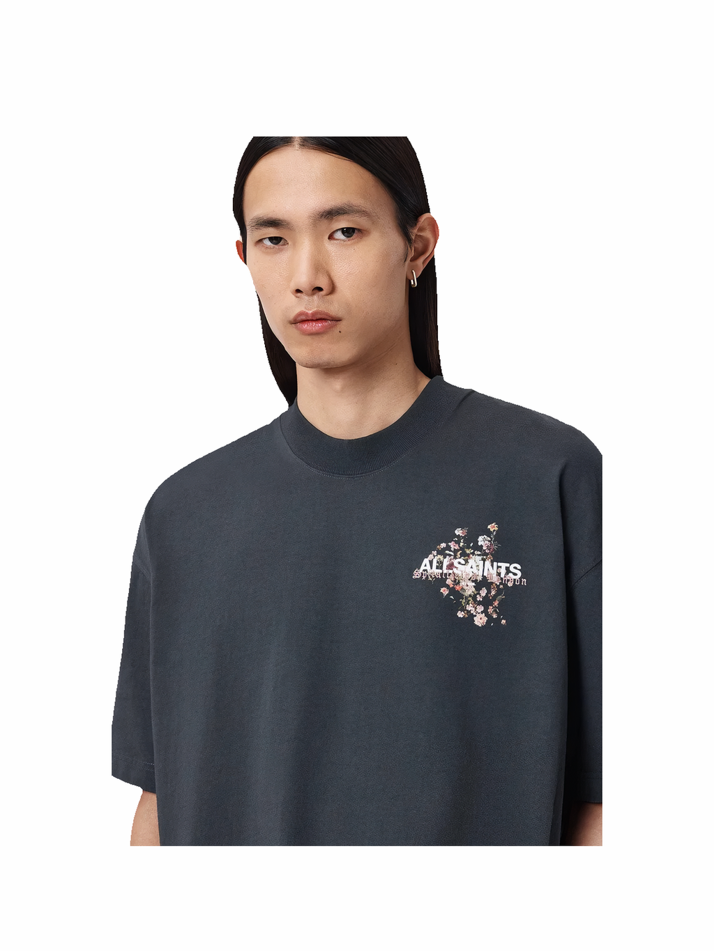 AllSaints Valen Crew Dark Grey