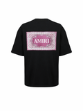 Amiri T-shirt Bandana Black/Pink