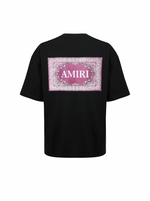 Amiri T-shirt Bandana Black/Pink