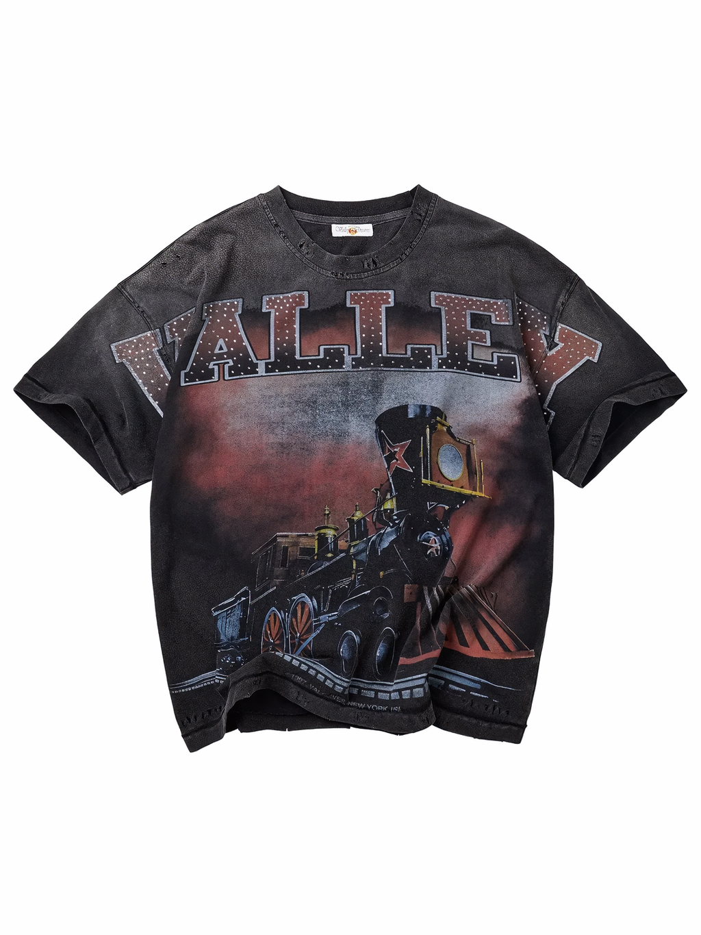 Valley Forever Valley Dreams A Train Bling Tee Vintage Black