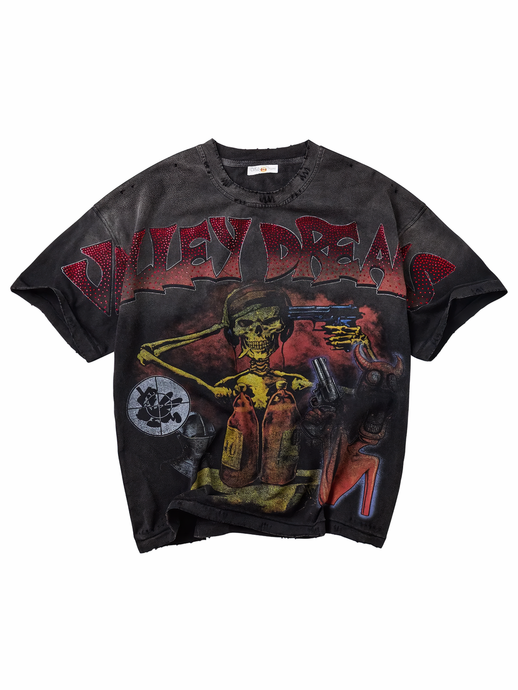 Valley Forever Coma Bling Tee Vintage Black