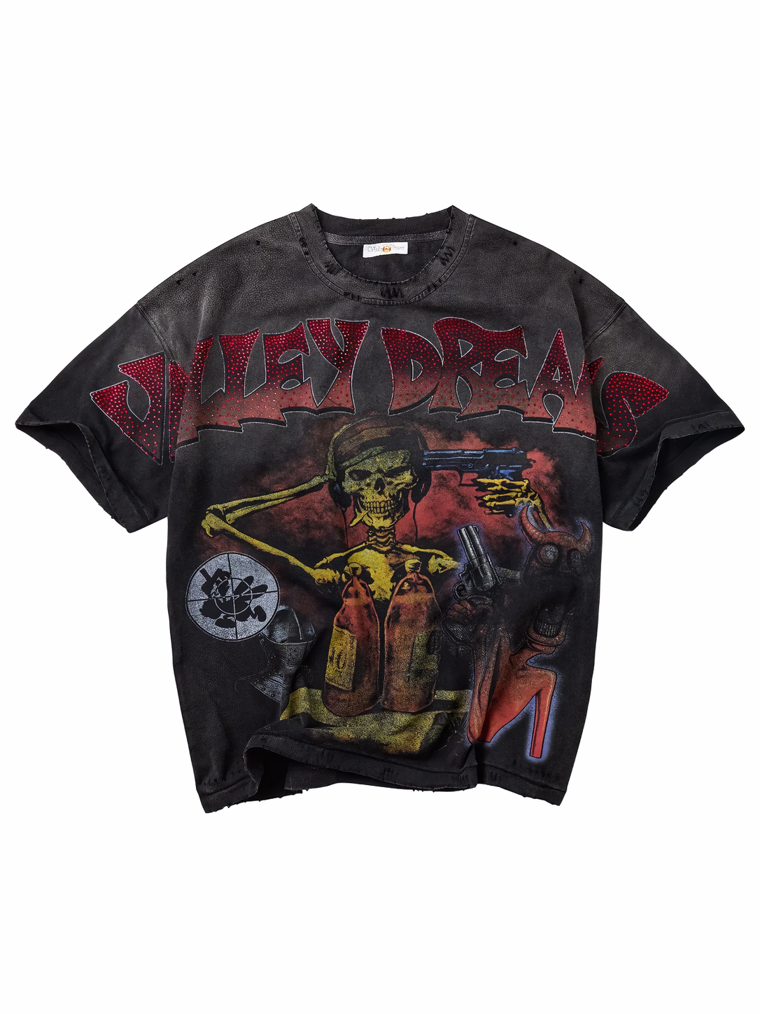 Valley Forever Coma Bling Tee Vintage Black