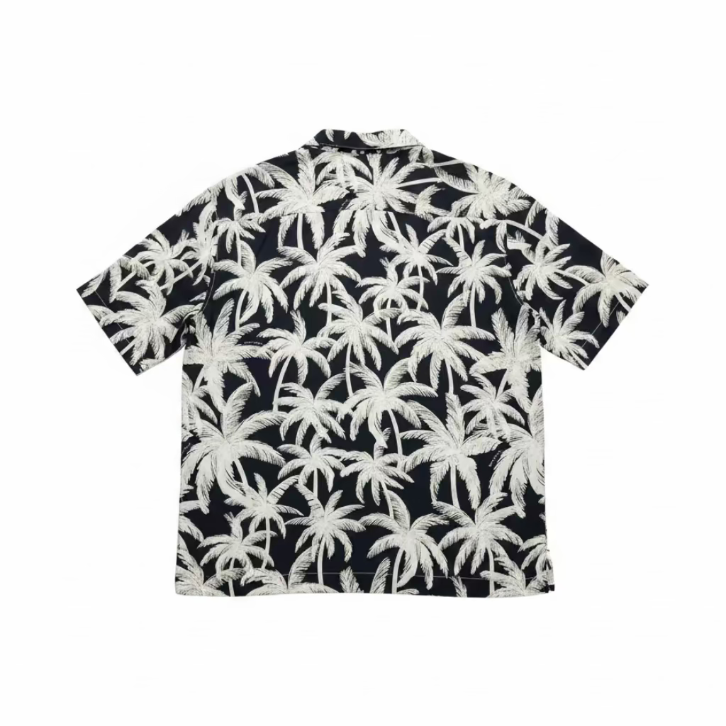 Palm Angels Palms Allover Shirt Black/White