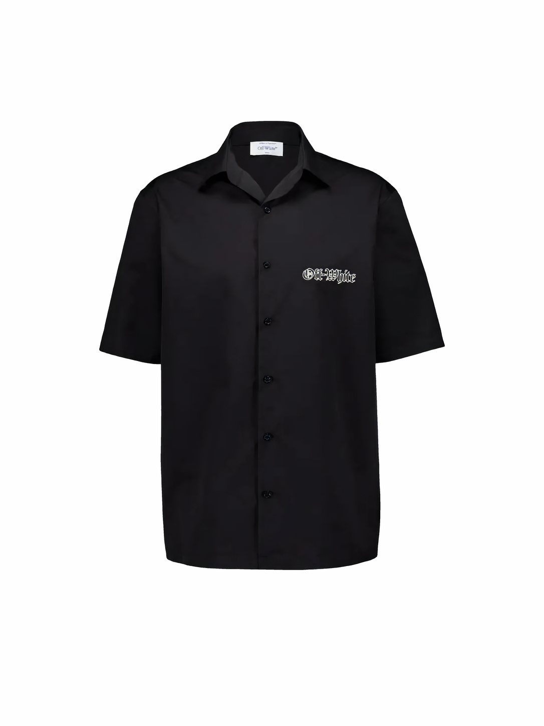 Off-White Gothic Arrow Poplin Bowling Shirt Black/White