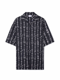 Off-White Type AO Visc Bowling Shirt Black