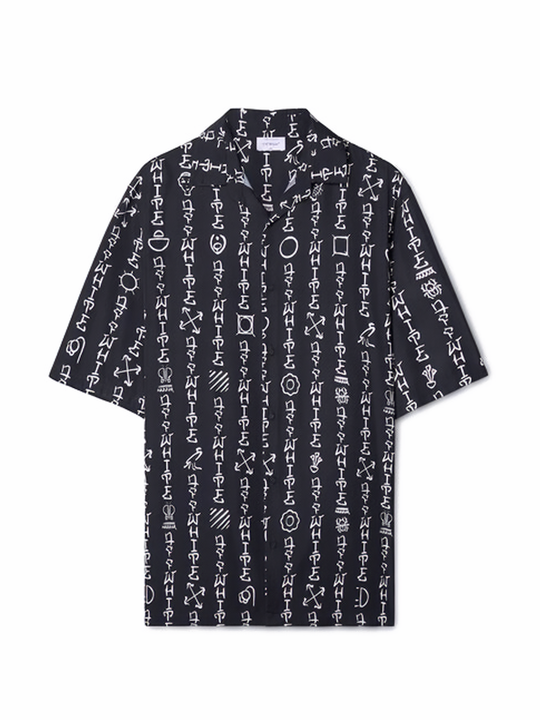 Off-White Type AO Visc Bowling Shirt Black