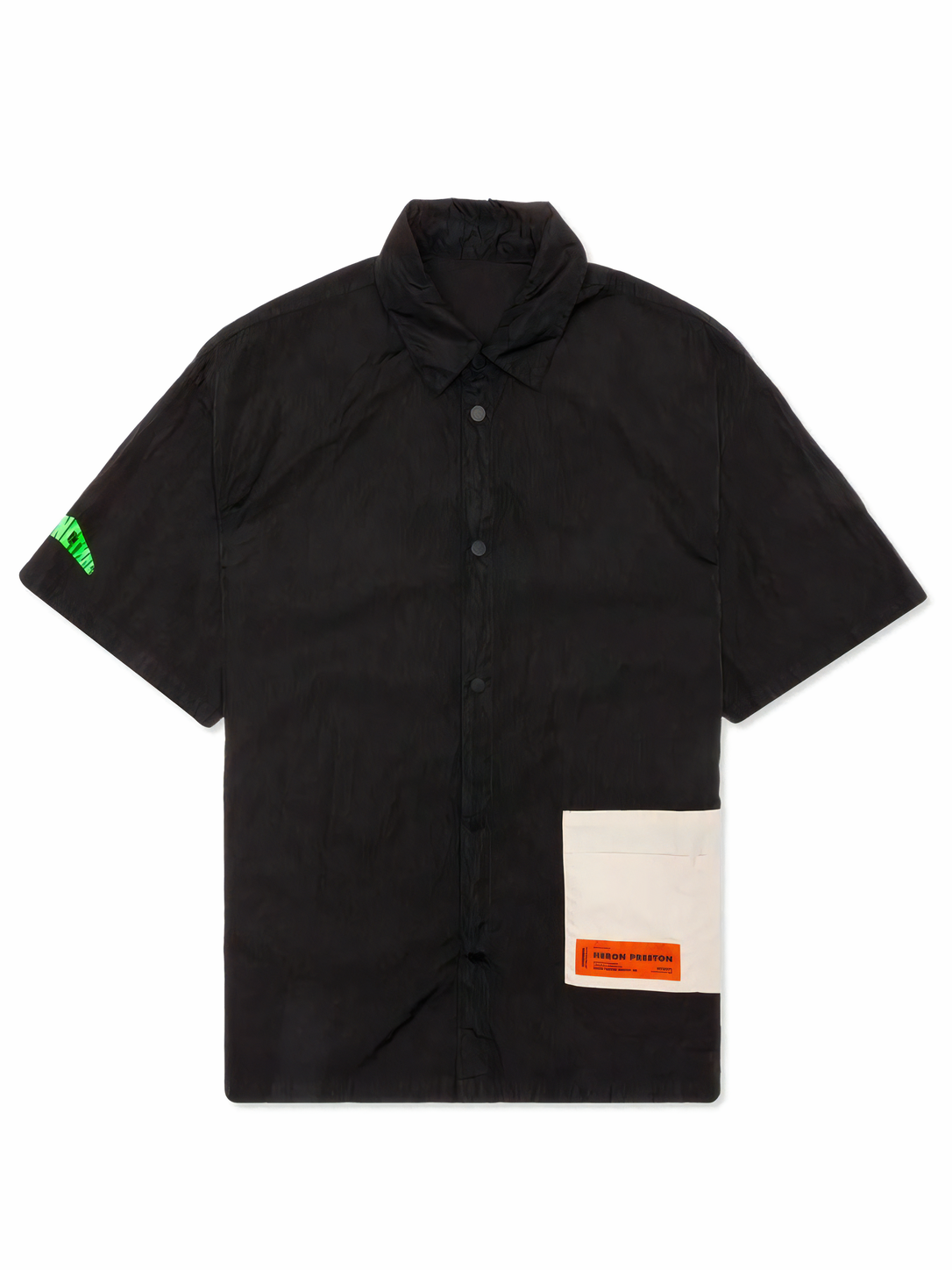 Heron Preston Pocket Shirt Nylon Black/Green