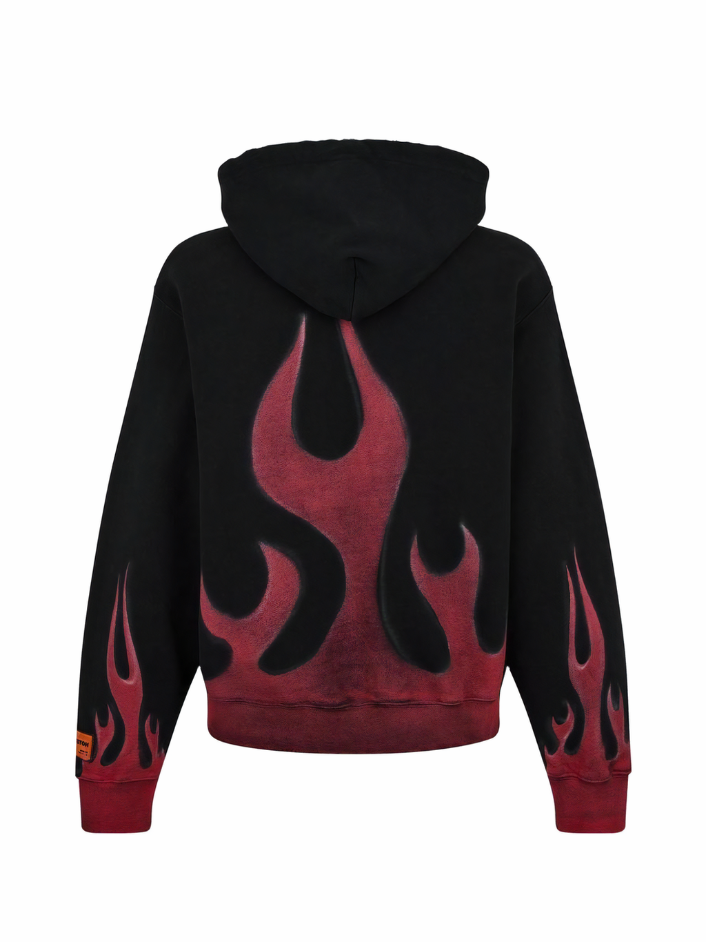 Heron Preston Heron Time Flames Hoodie Black/Red