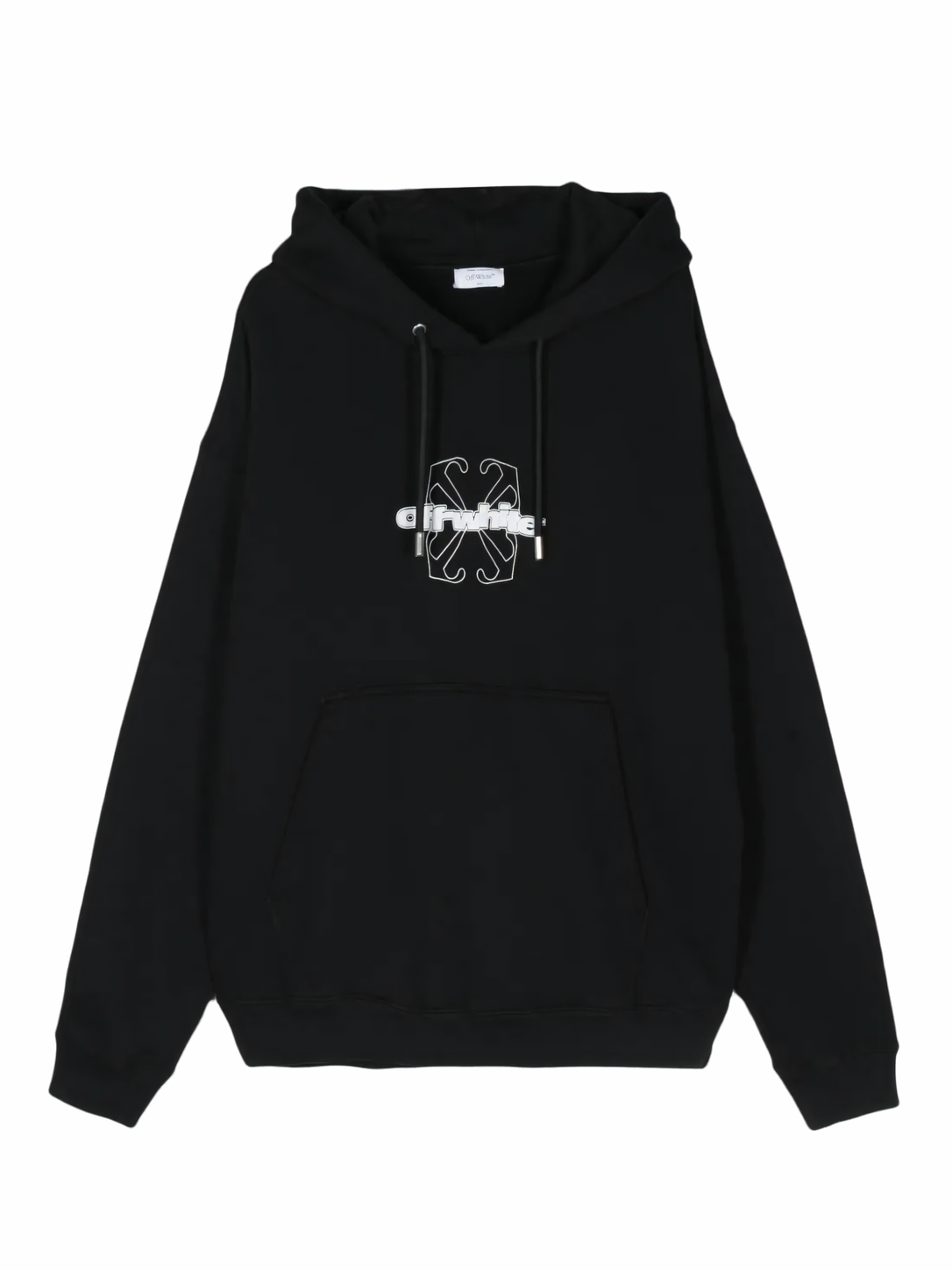 Off-White Flock Arrow Skate Hoodie Black/White