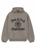 Essentials University Crest Hoodie Taupe