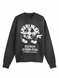 Amiri Music Record Crewneck Sweatshirt Black