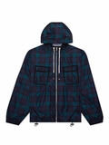 Palm Angels Black Watch Windbreaker Navy/Green