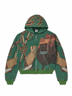 Valley Forever Heritage Zip Up Green