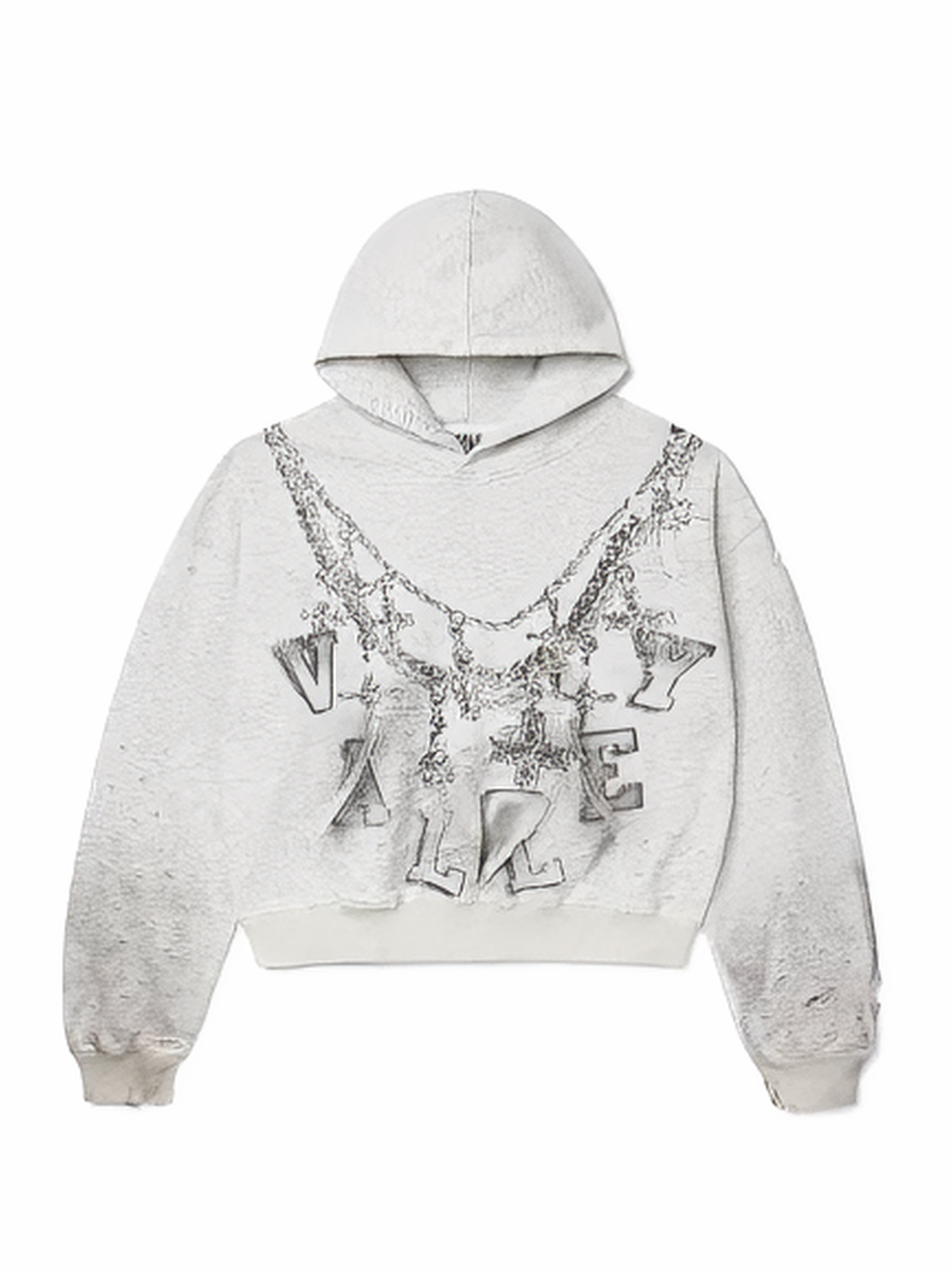 Valley Forever Big Chain Hoodie Grey