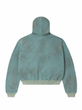 Valley Forever Bank Zip Up Hoodie Dark Mint