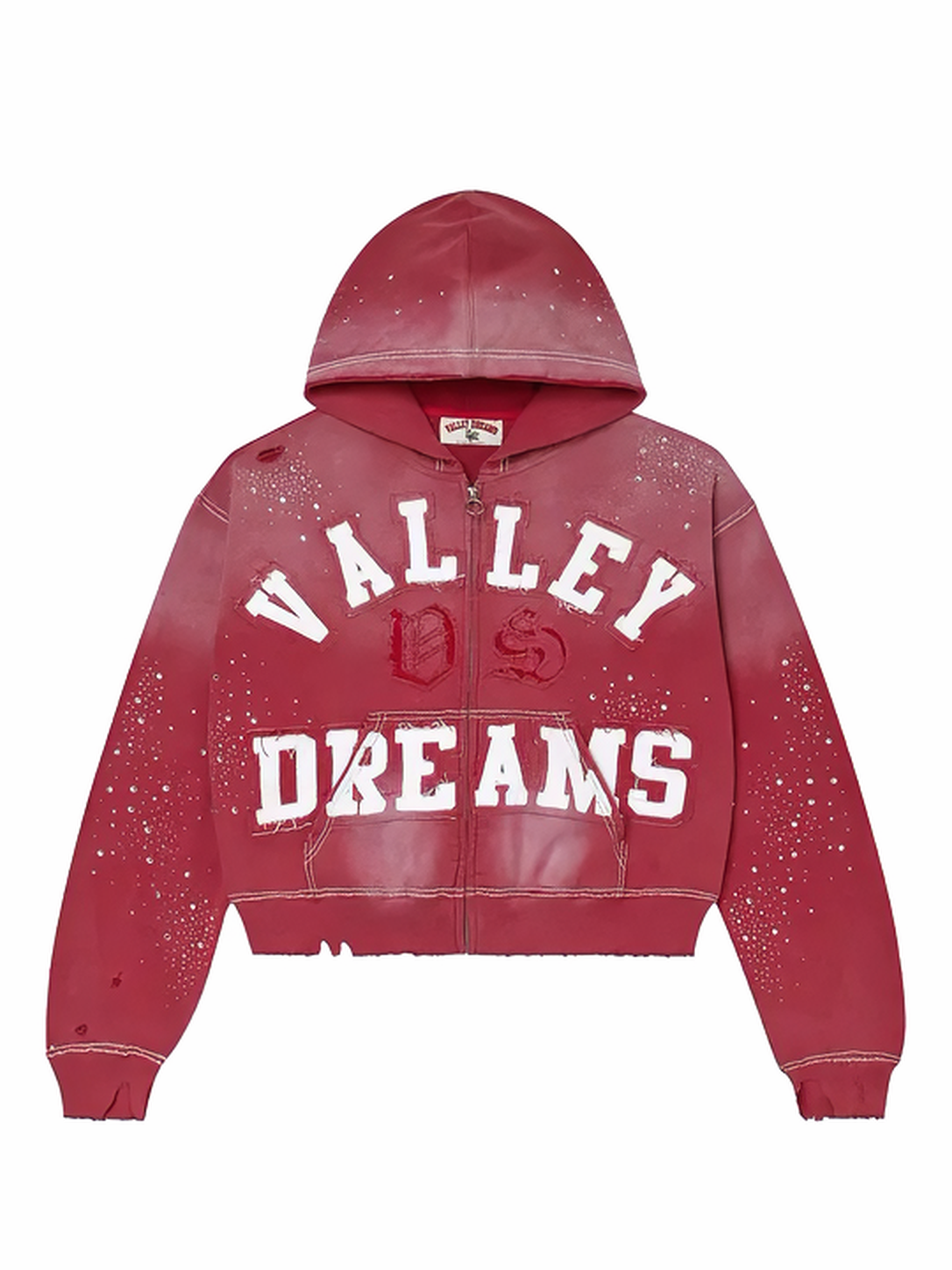 Valley Forever Zip Up Hoodie Classic Ruby