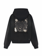 Amiri Bleach Bandana Hoodie Black