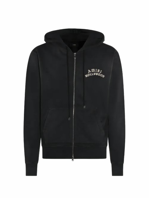 Amiri Hollywood Zip Hoodie Black