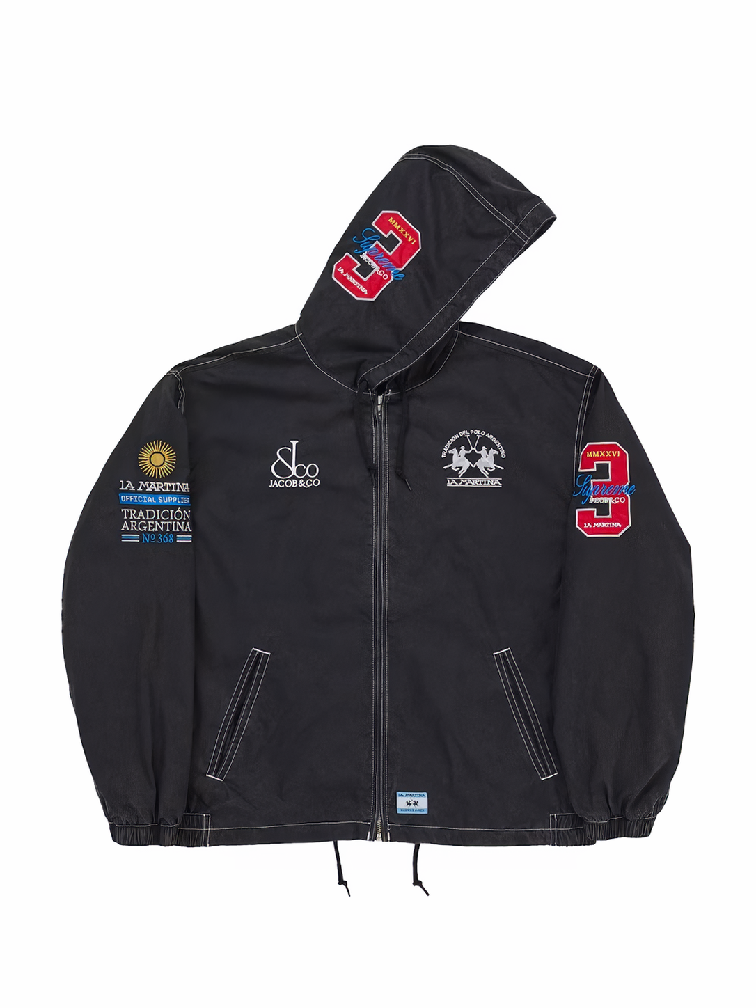 Supreme La Martina Lightweight Hooded Jacket Black
